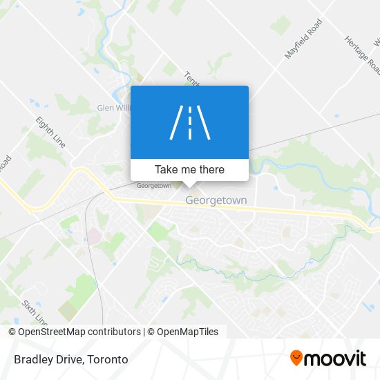 Bradley Drive map