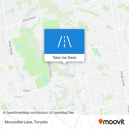 Mccombe Lane map