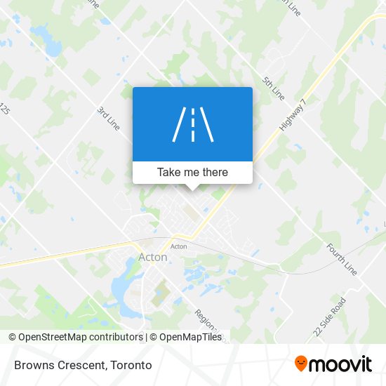 Browns Crescent map