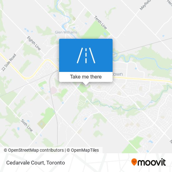 Cedarvale Court map