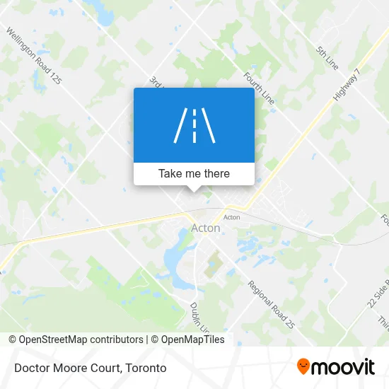 Doctor Moore Court map