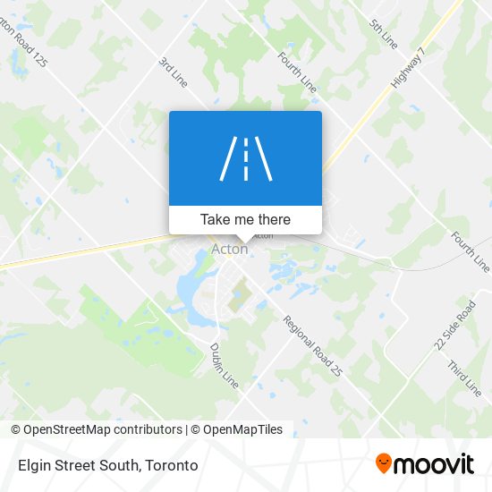 Elgin Street South map