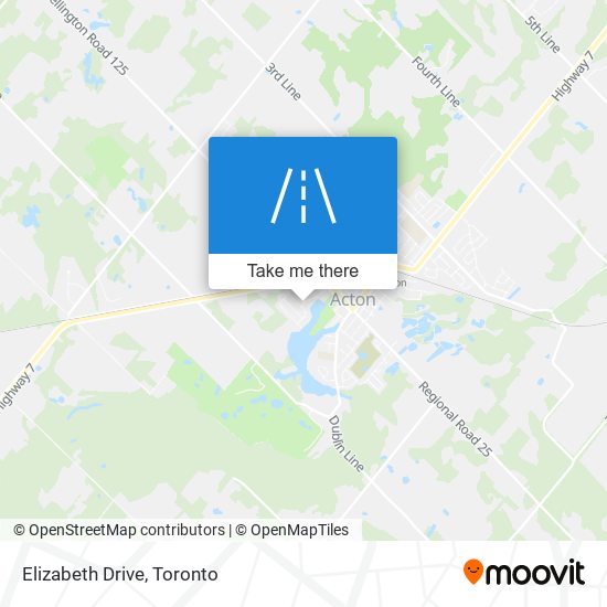 Elizabeth Drive map