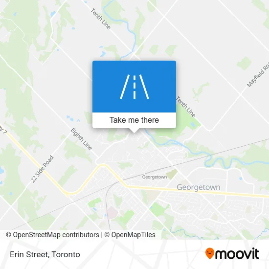 Erin Street map