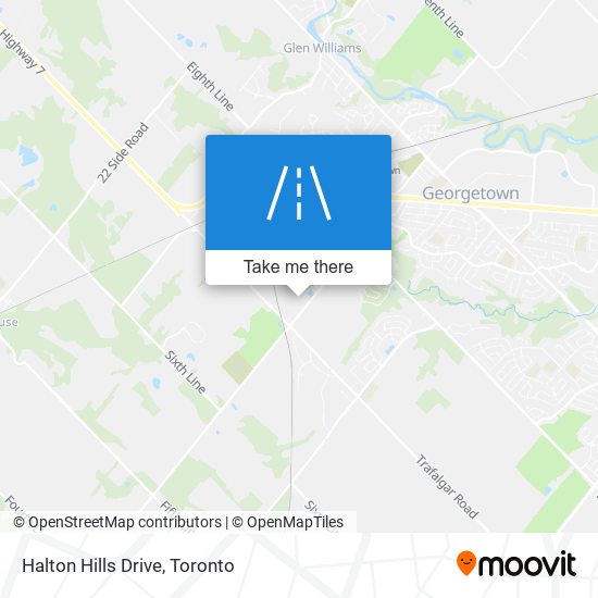 Halton Hills Drive map