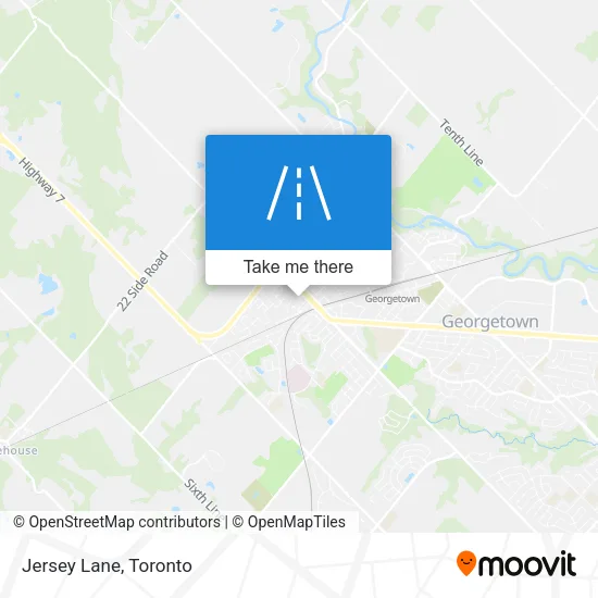 Jersey Lane map
