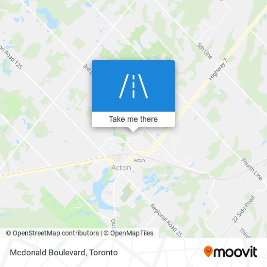 Mcdonald Boulevard map