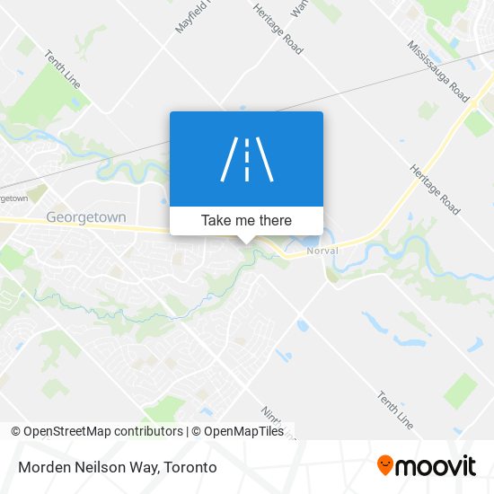 Morden Neilson Way map