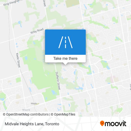 Midvale Heights Lane map