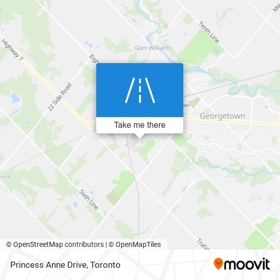 Princess Anne Drive map