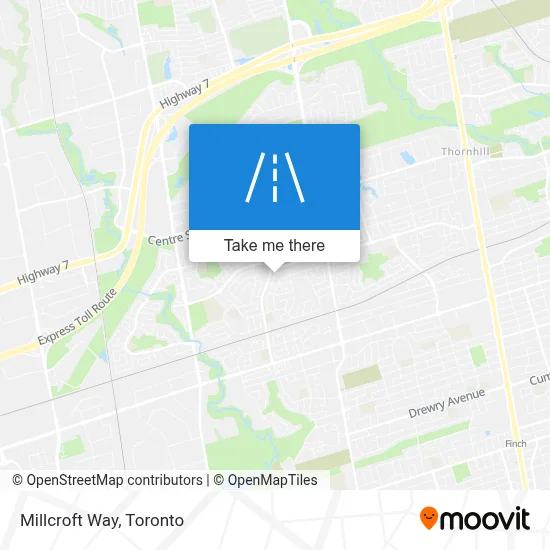 Millcroft Way map