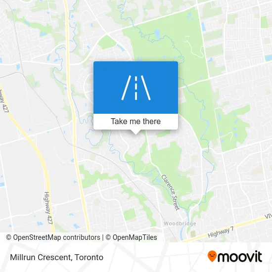 Millrun Crescent map