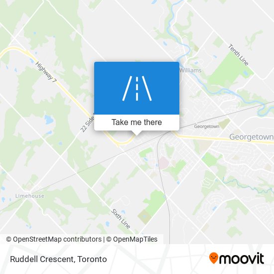 Ruddell Crescent map