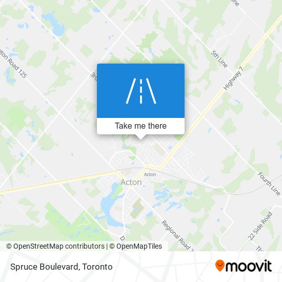 Spruce Boulevard map