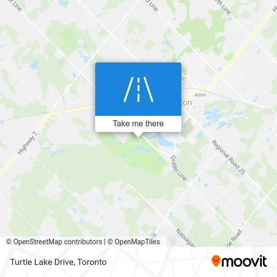 Turtle Lake Drive map