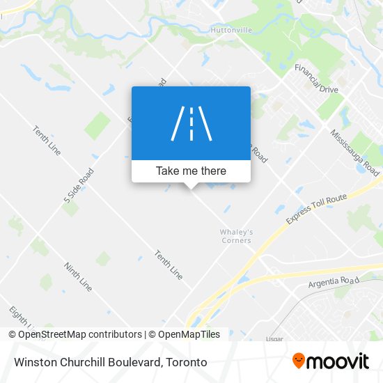 Winston Churchill Boulevard map