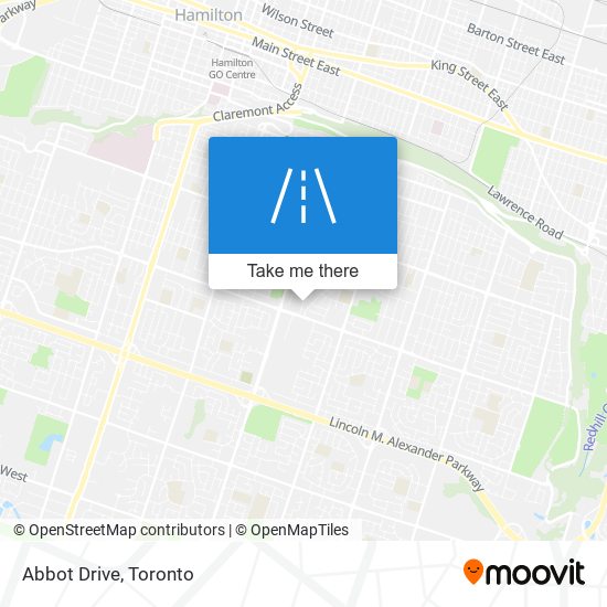 Abbot Drive map