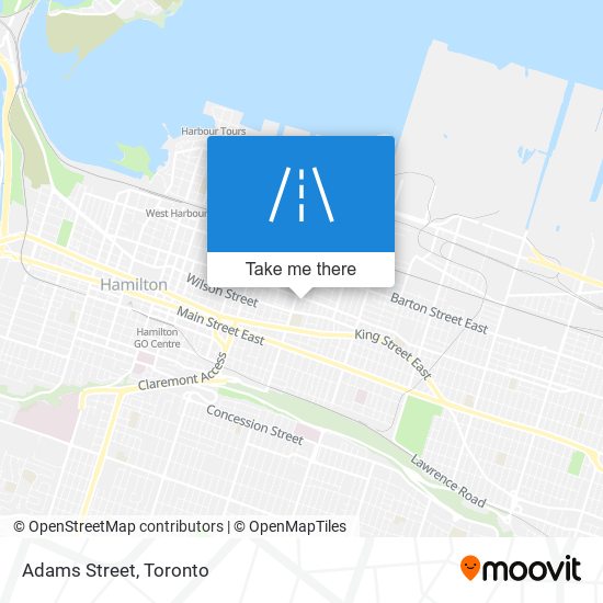 Adams Street map