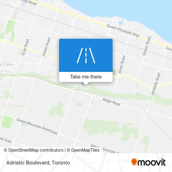 Adriatic Boulevard map