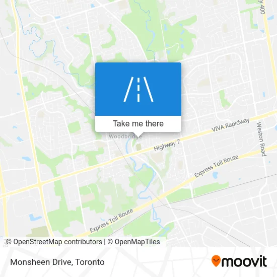 Monsheen Drive map
