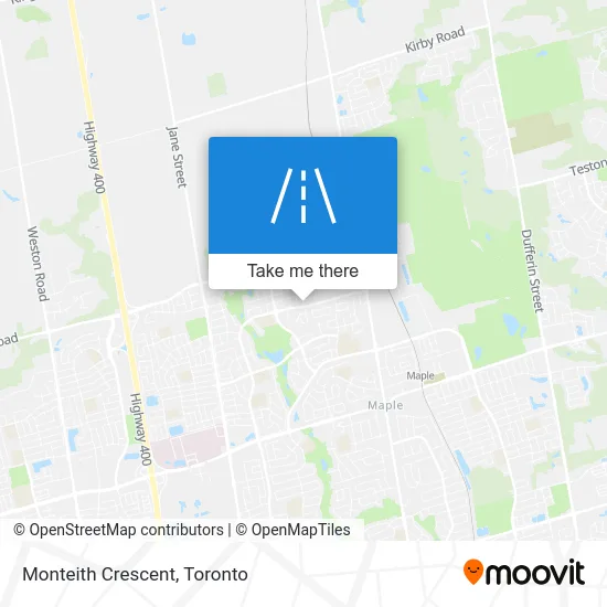 Monteith Crescent map
