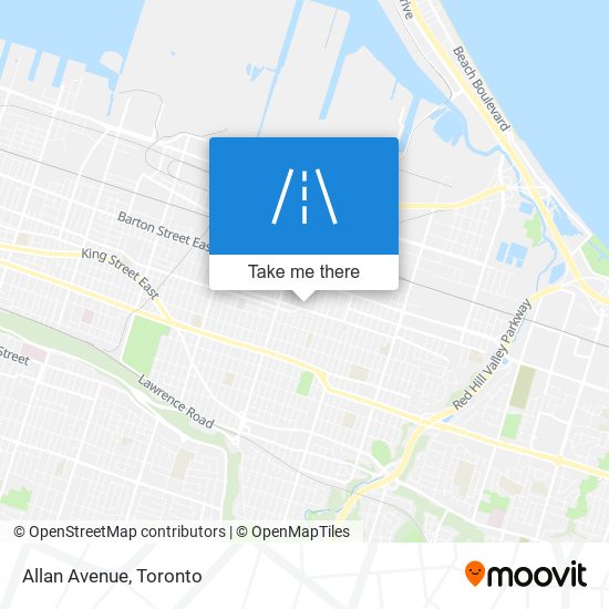 Allan Avenue map