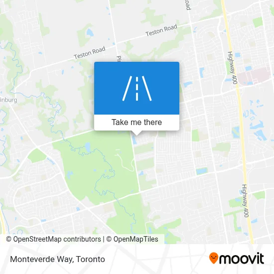 Monteverde Way map