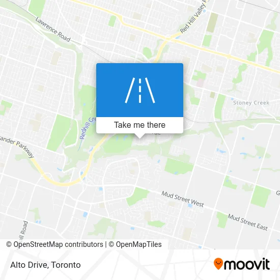 Alto Drive map