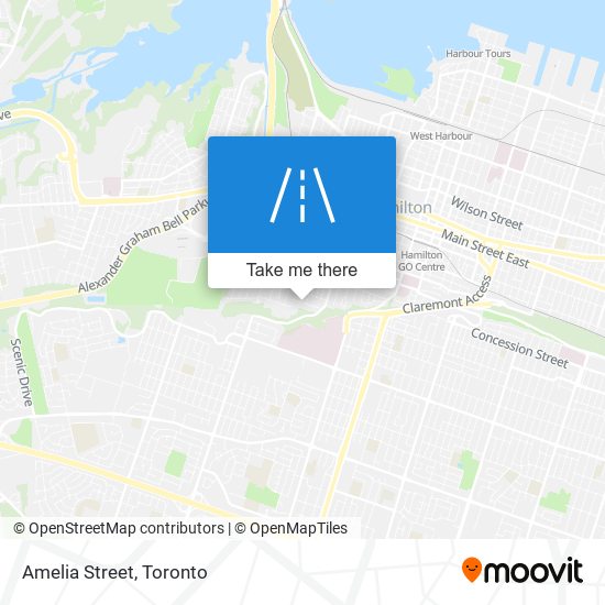 Amelia Street map