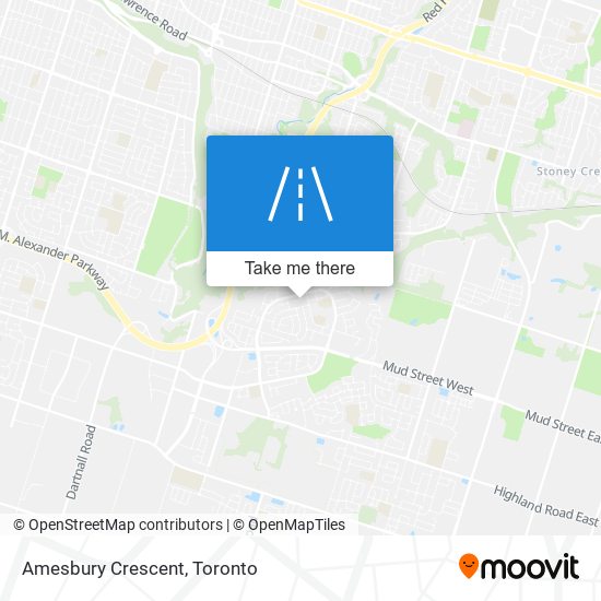 Amesbury Crescent map