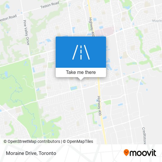 Moraine Drive map