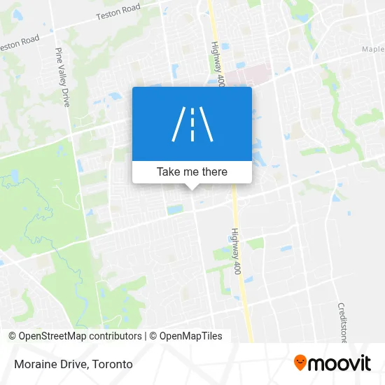 Moraine Drive map