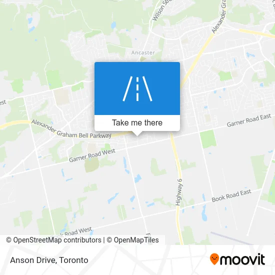 Anson Drive map