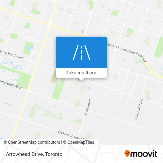 Arrowhead Drive map
