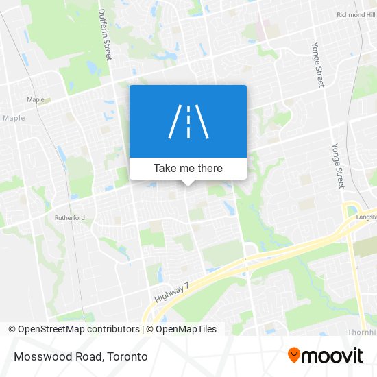 Mosswood Road map