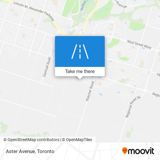 Aster Avenue map