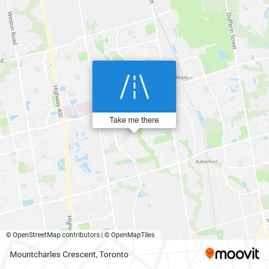 Mountcharles Crescent map