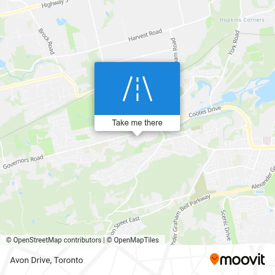 Avon Drive map