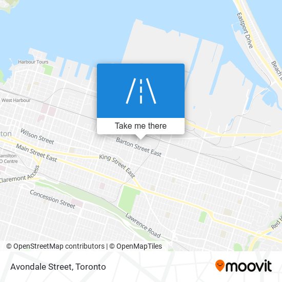 Avondale Street map