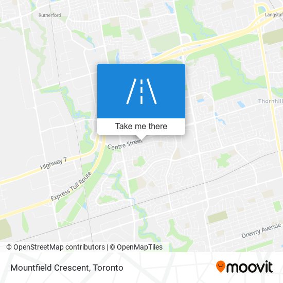 Mountfield Crescent map