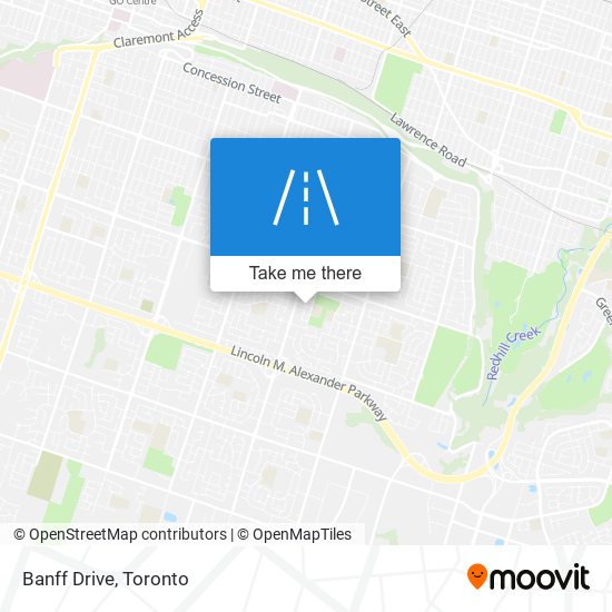 Banff Drive map