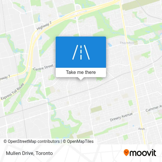 Mullen Drive map