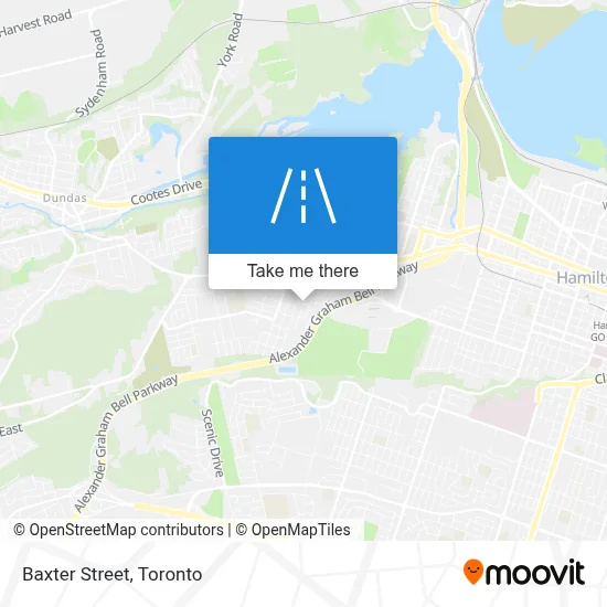Baxter Street map