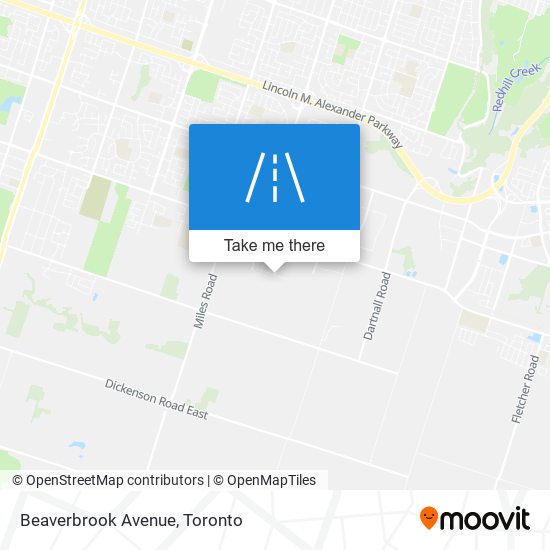 Beaverbrook Avenue map