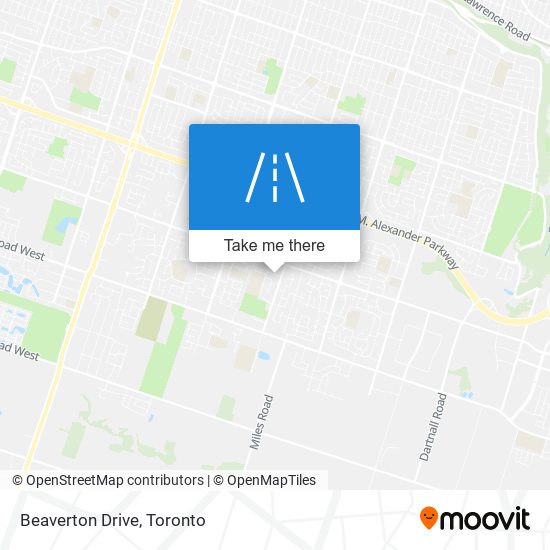 Beaverton Drive map