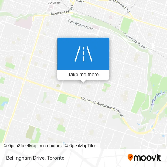 Bellingham Drive map