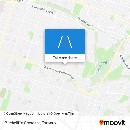 Birchcliffe Crescent map