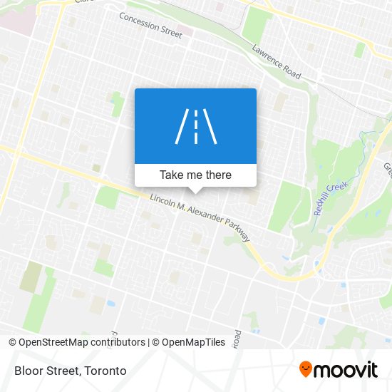 Bloor Street map