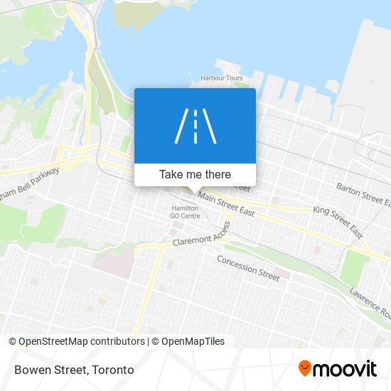 Bowen Street map