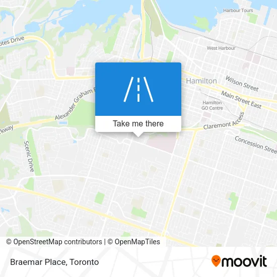 Braemar Place map